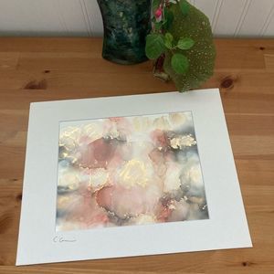 New Original Signed Artwork Alcohol Ink on Paper